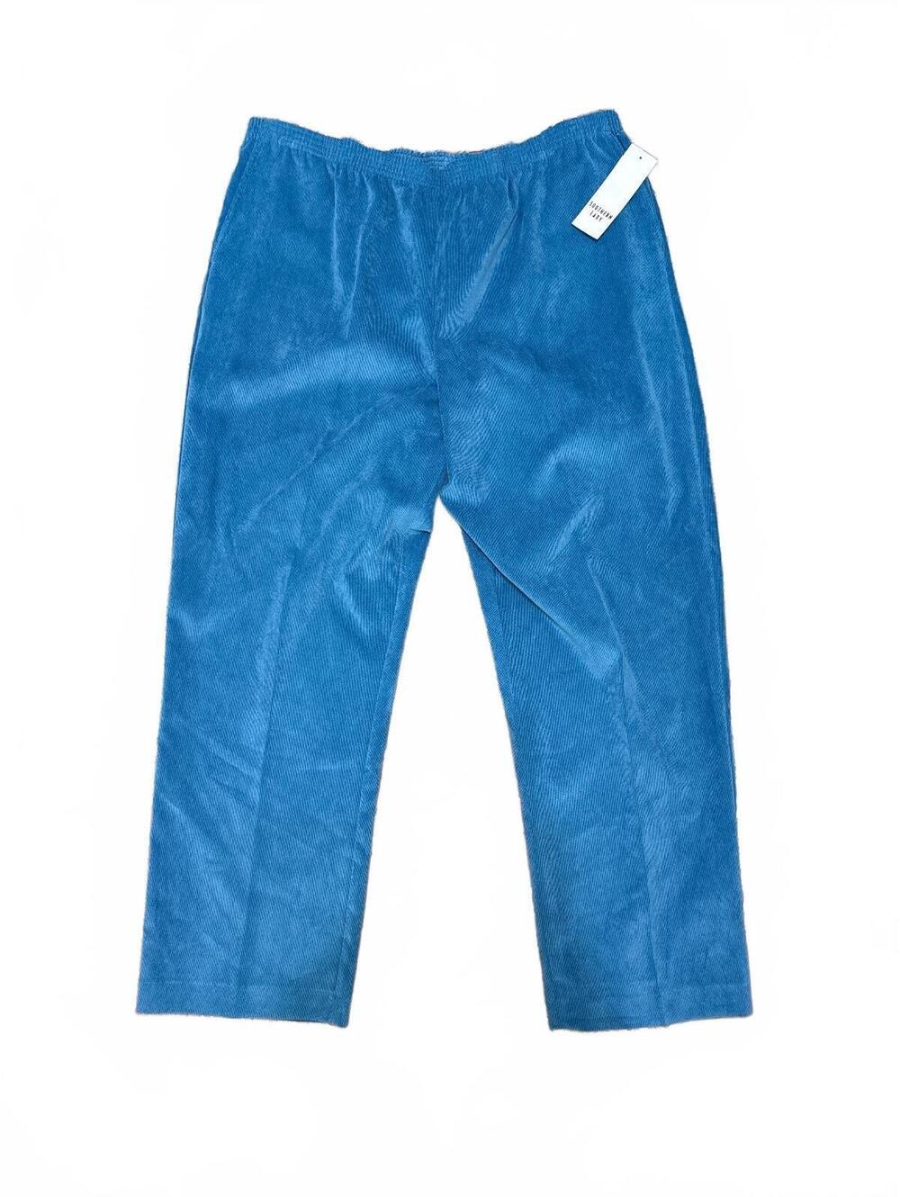 Southern Lady Women's Blue Corduroy Pants Size 20
